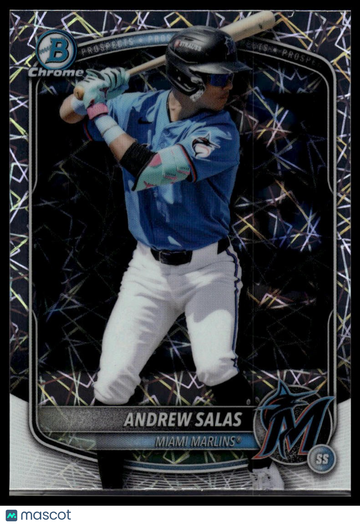 2025 Bowman Draft Andrew Salas #BDC-34 Chrome Laser Refractor