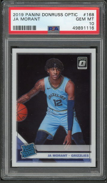 2019 Panini Donruss Optic #168 Ja Morant PSA 10