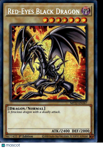 Red-Eyes Black Dragon 2022 Tin of the Pharaoh's Gods Prismatic Secret Rare 1st Edition