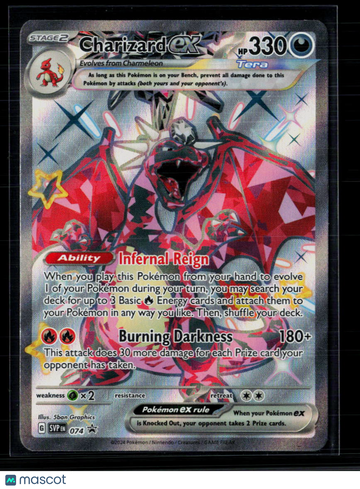 Pokemon 2024 Scarlet & Violet Charizard EX #SVP EN 074