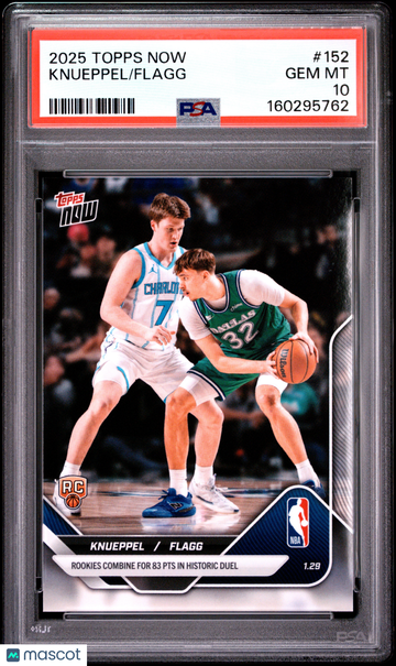2025 Topps Now Knueppel Flagg #152 PSA 10