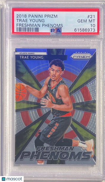 2018 Panini Prizm Freshman Phenoms Trae Young #21 PSA 10