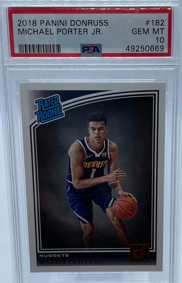 2018 Panini Donruss Michael Porter Jr #182 PSA 10 GEM MINT