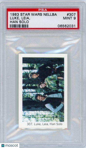 1983 Star Wars Nellba Leia, Han Solo, Luke #307 PSA 9