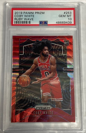 Coby White 2018-19 Prizm Ruby wave 