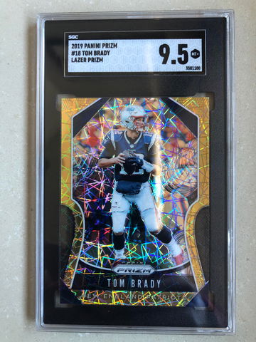 2019 Panini Prizm #18 Tom Brady Lazer Prizm