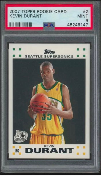 PSA 9 Kevin Durant RC Topps