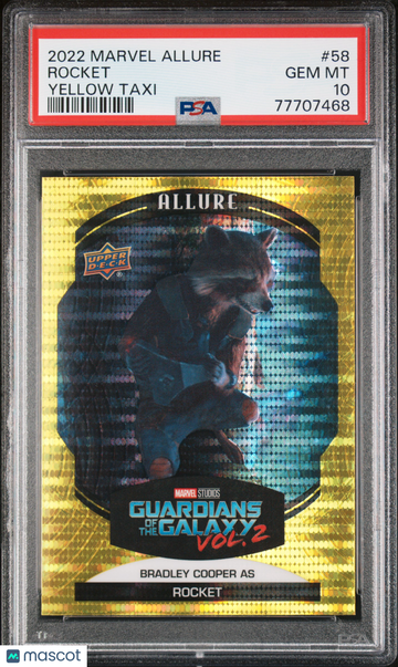 2022 Upper Deck Marvel Allure Rocket #58 PSA 10