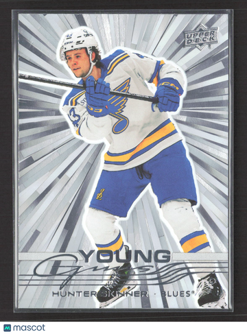 2026 Upper Deck Extended Series Young Guns Outburst St. Louis Blues Hunter Skinner #726 Silver