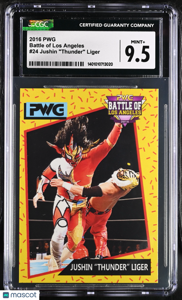 2016 PWG Jushin "thunder" Liger #24 Battle of Los Angeles CGC 9.5