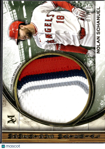 2025 Topps Museum Collection Momentous Material Nolan Schanuel #MMJP-NS Game-Used Memorabilia Jumbo Patch Relic