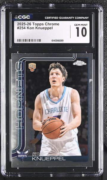 2025 Topps Chrome #254 Kon Knueppel CGC 10