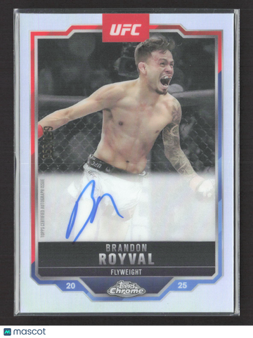 2025 Topps Chrome UFC Brandon Royval #CVA-BR Refractor 058/199 Auto