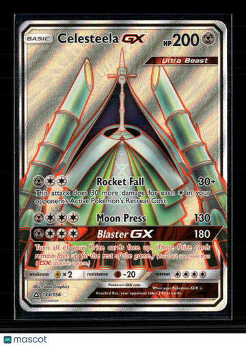 2018 Ultra Prism Celesteela GX Holo Ultra Rare FA #144/156