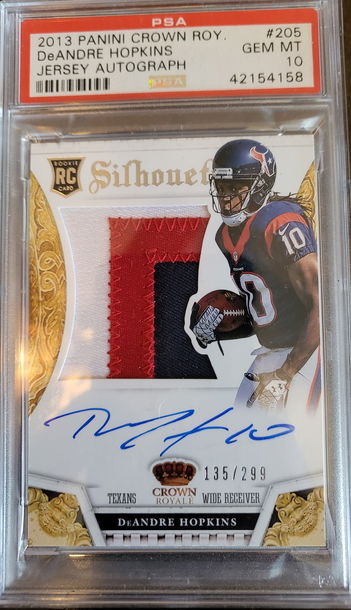 Deandre Hopkins rookie patch auto