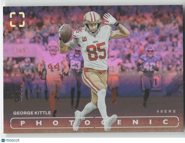 2024 Panini Photogenic George Kittle #57 Pink /15