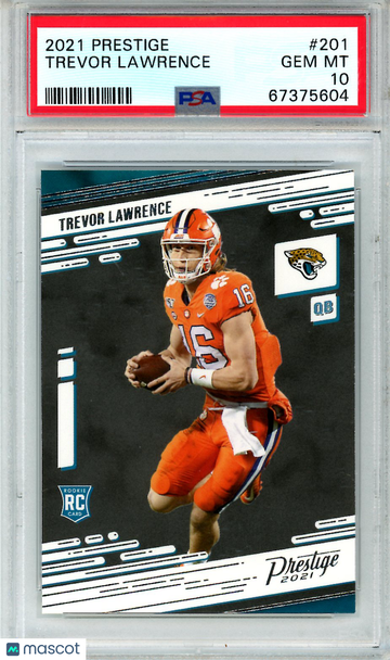 2021 Panini Prestige Trevor Lawrence #201 Rookie PSA 10