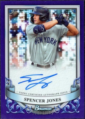 2024 Bowman Sterling PA-SJ Spencer Jones Purple Auto /120