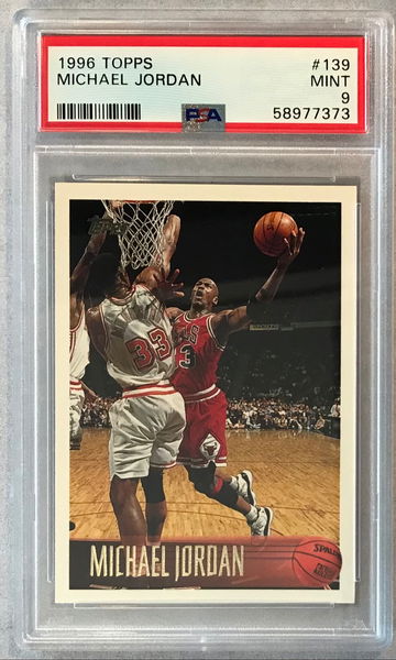 Michael Jordan 1996 Topps #139 - PSA 9 Mint - Chicago Bulls