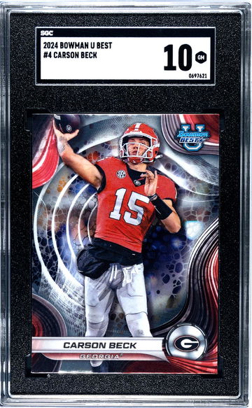2024 Bowman U Best #4 Carson Beck SGC 10