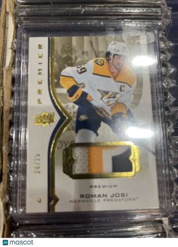 2020-21 Upper Deck Premier - [Base] - Patch Roman Josi #42 None Ungraded