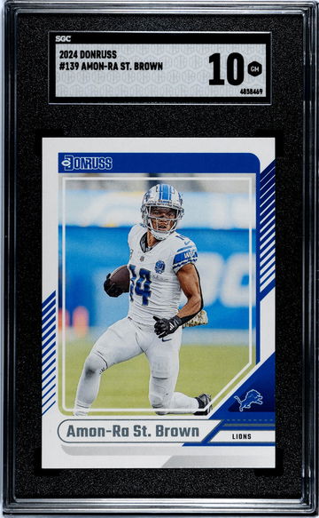 2024 Donruss #139 Amon-Ra St. Brown SGC 10