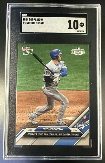 2024 Topps Now 1# Shohei Ohtani Seoul Series SGC 10