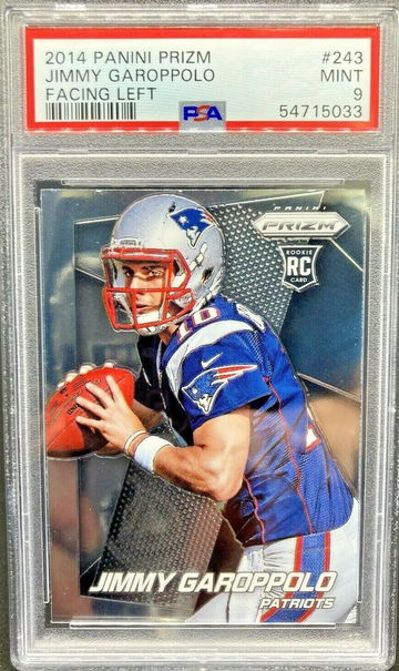 2014 Panini Prizm #243 Jimmy Garoppolo RC * PSA 9 MINT * 2x Super Bowl Champ