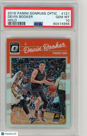2017 Panini Donruss Optic Prizm Devin Booker #121 Holo Parallel/Variety Rookie PSA 10