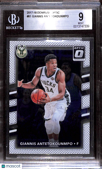 2017 Donruss Optic Giannis Antetokounmpo #81 BGS 9