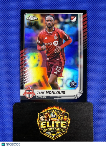 2025 Topps Chrome MLS Zane Monlouis #19 Black /10 RC