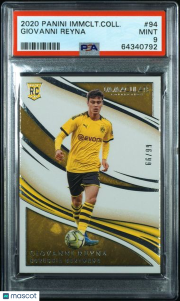 2020 Panini Immaculate Collection Giovanni Reyna #94 /99 PSA 9