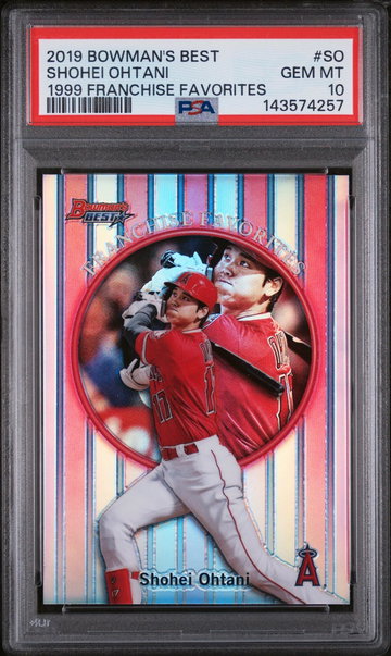 2019 Bowman's Best 1999 Franchise Favorites Shohei Ohtani #99FFSO PSA 10