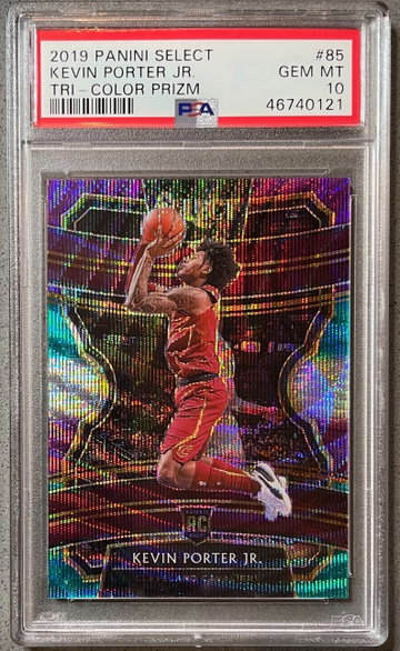 2019-20 Select Kevin Porter JR. Tri-Color PSA 10