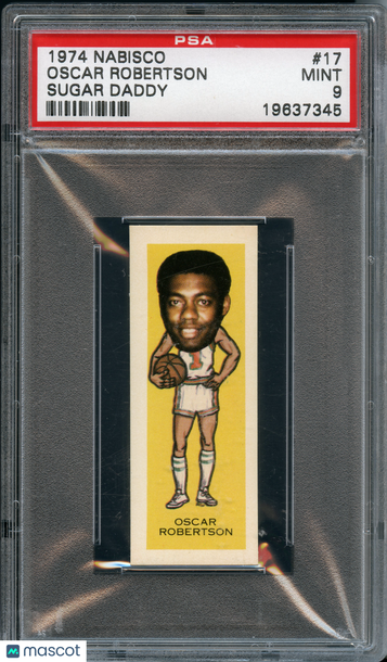1974 Nabisco Sugar Daddy Oscar Robertson #17 PSA 9