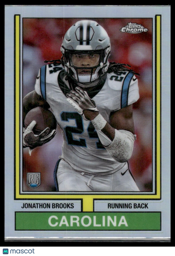 2024 Topps Chrome Jonathon Brooks #74TF-13 1974 Topps Football Refractor