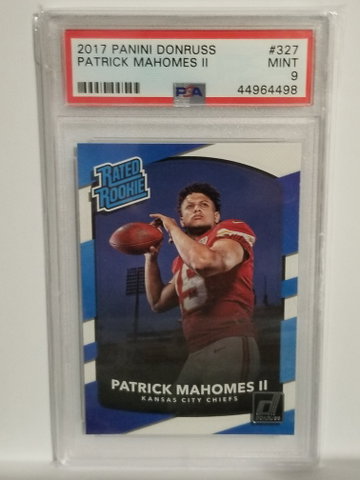Patrick Mahomes Donruss PSA 9