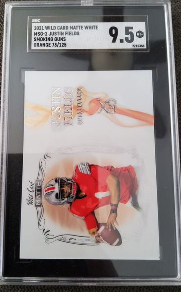 2021 Wild Card Matte Justin Fields /125 SGC 9.5 