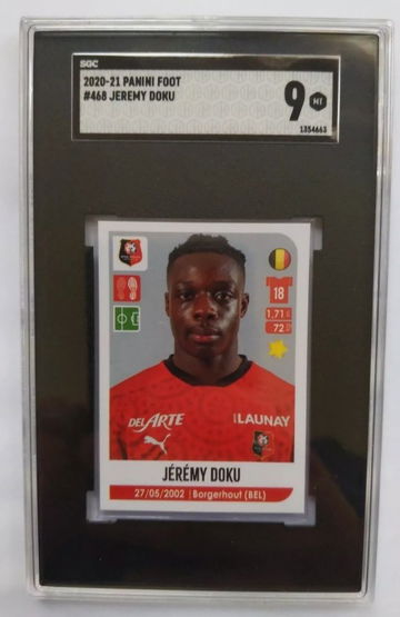 2020/21 Panini Foot Jeremy Doku SGC 9 (SHIPS TRACKED FROM CANADA)