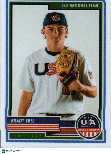 2023 Panini Stars & Stripes USA Baseball Brady Ebel #25