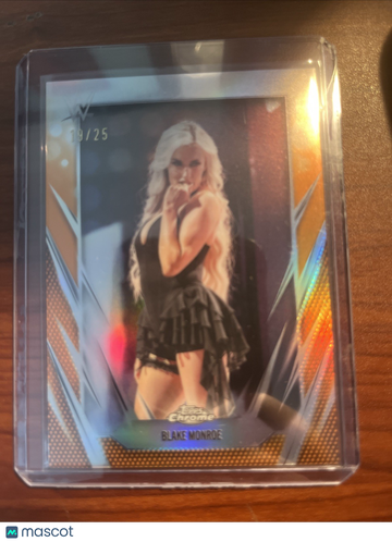 2026 Topps Chrome WWE Blake Monroe #2026 Orange Refractor