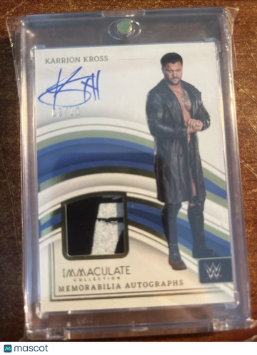 2023 Panini Immaculate Collection Karrion Kross Patch Autographed Memorabilia Panini Authentic