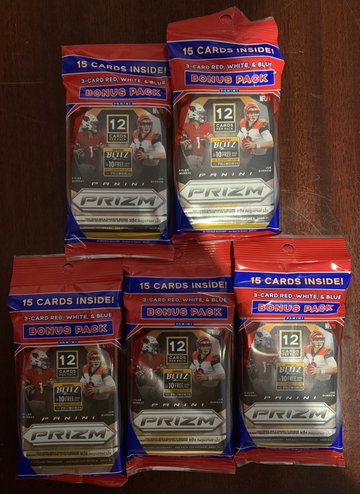 2020 Prizm Football Cello Lot of 5