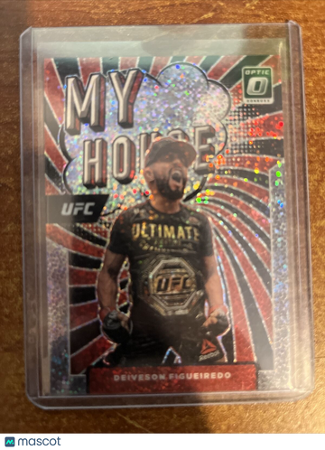 2022 Panini Donruss Optic UFC - My House - White Sparkle Prizm Deiveson Figueiredo #12 White Sparkle Prizm