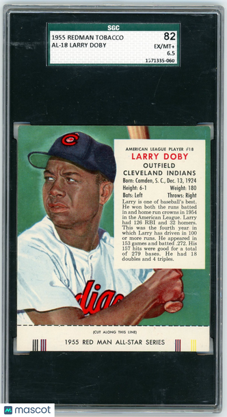 1955 Redman Tobacco Larry Doby #AL-18 SGC 6.5