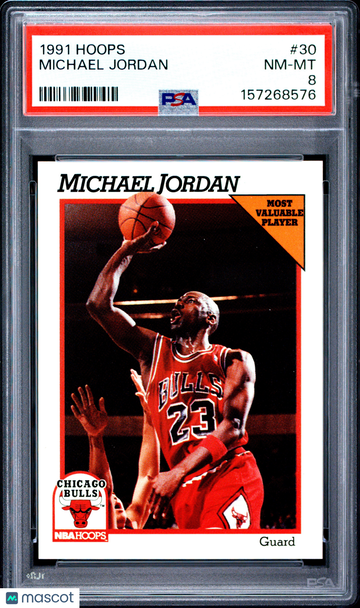 1991 Hoops Michael Jordan #30 PSA 8