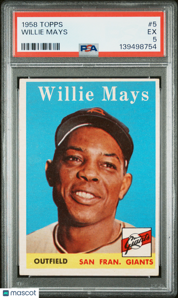 1958 Topps Willie Mays #5 PSA 5