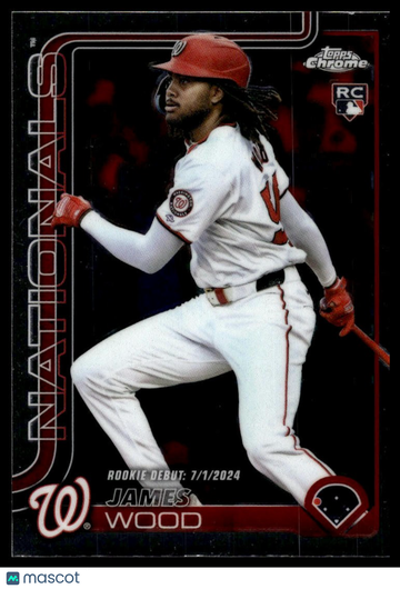 2025 Topps Chrome Update James Wood #USC95 RC