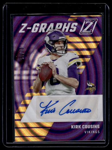 2022 Panini Zenith Z-Graphs Kirk Cousins #ZG-KC Auto