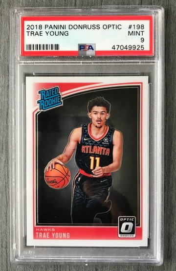 2018 donruss optic Trae young Psa 9 #198